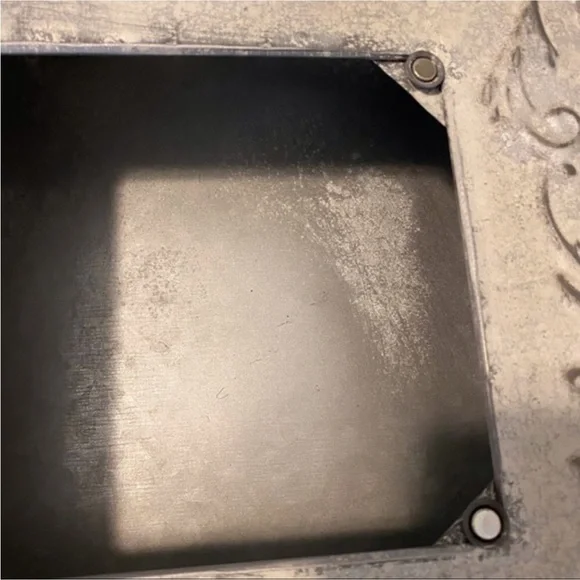 NEW gray metal retro wall mount mail box
